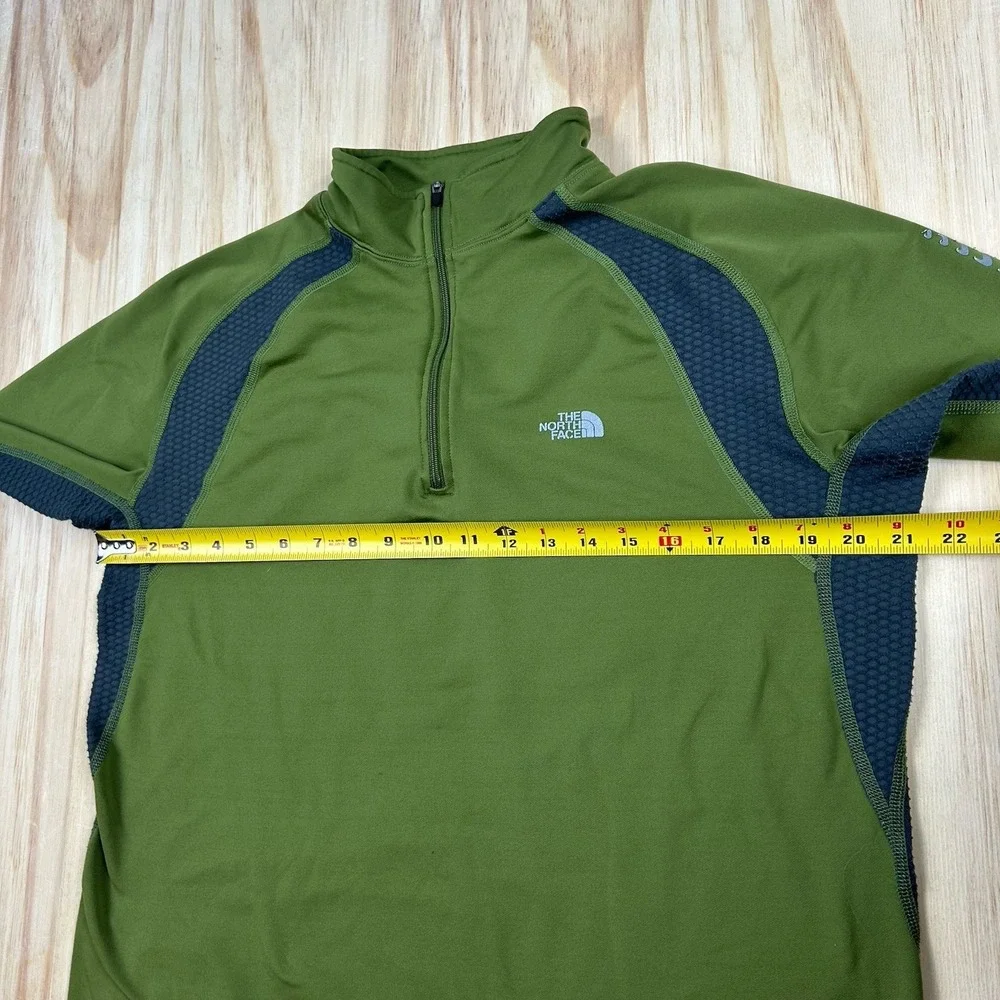 The North Face Flight Series 1/4 Zip Pullover Vapor Wick Stretch Mens‎ L Green
